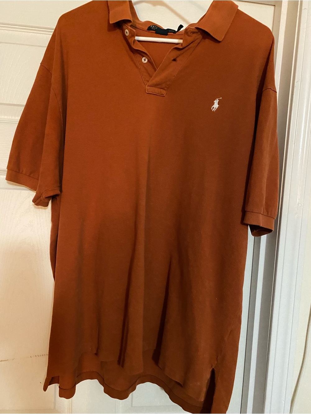 Ralph Lauren Men's Polo in Burnt Orange with White Logo